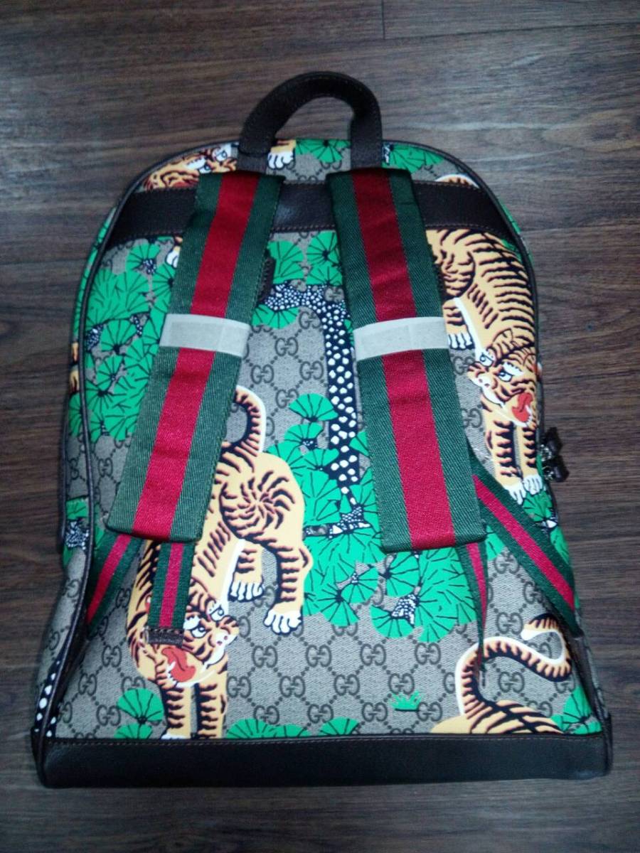 Gucci リュックバッグ グーチ 大容量 グリーン レーディス お出かけ おしゃれ リュックサック 虎 リュックサック デイパック 売買されたオークション情報 Yahooの商品情報をアーカイブ公開 オークファン Aucfan Com