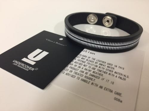 UNDERCOVER ブレスレット/レザー/BLK/メンズ 中古/スパイキー