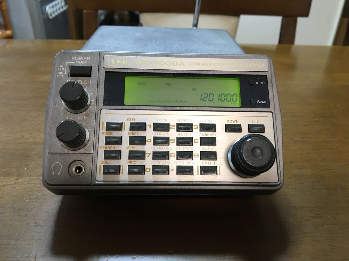 AOR AR-3000A ワイドバンドレシーバー バックアップ電池交換済み
