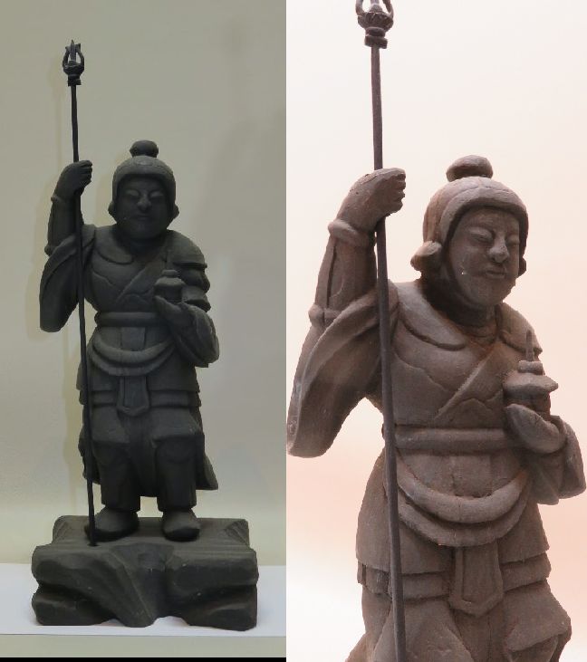 412 古い毘沙門天像 *民芸*白洲正子 | 白洲正子の世界展（2000