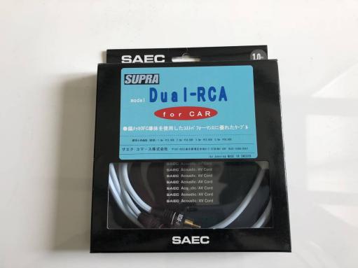 【最新作，高品質】 SAEC SUPRA Cables スープラケーブル Dual-RCA RCAケーブル 1.0ｍ(RCAケーブル)｜売買されたオークション情報、yahooの商品情報をアーカイブ公開 - オークファン RCAケーブル