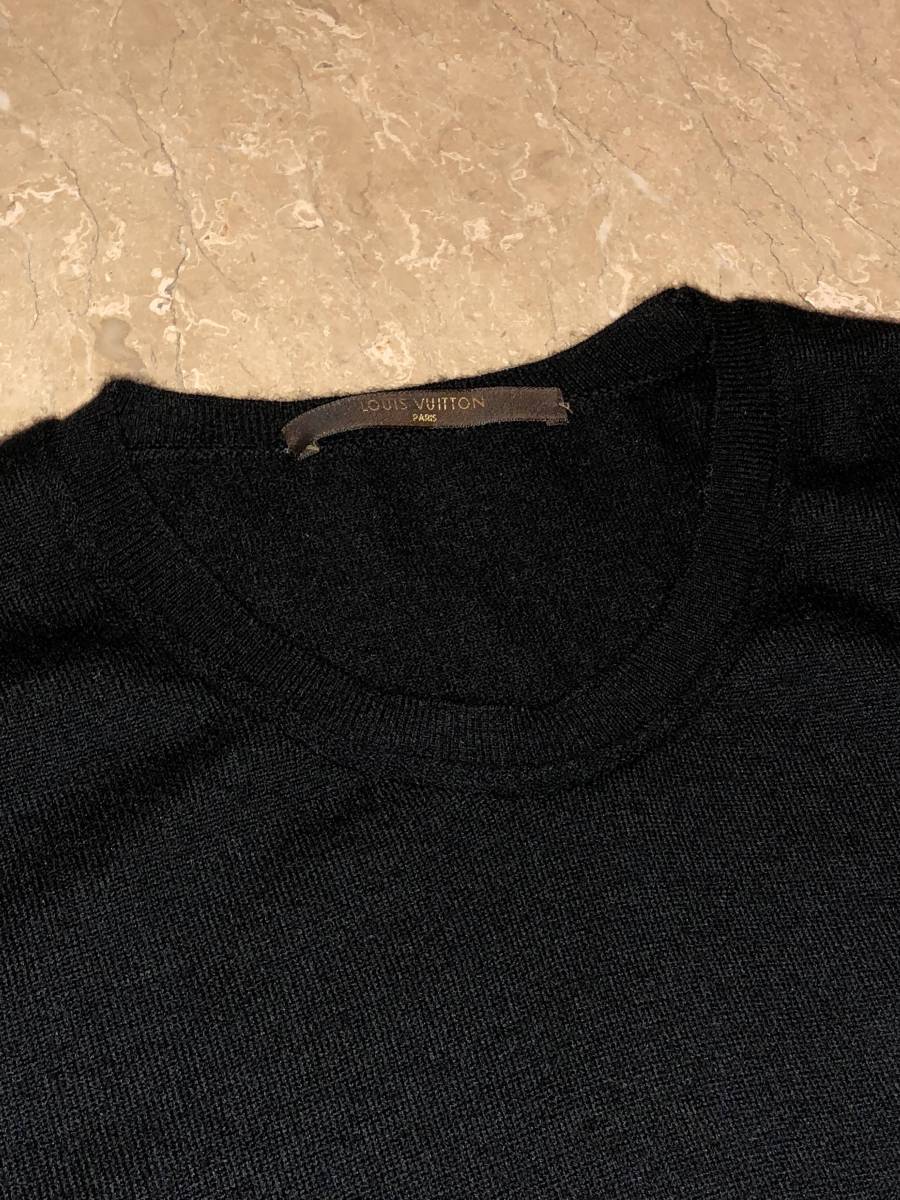 ルイヴィトン　【素材◎】　カシミア　１００％　　LV ロゴパッチ付き　セーター　ニット　　JPサイズM程　国内正規品