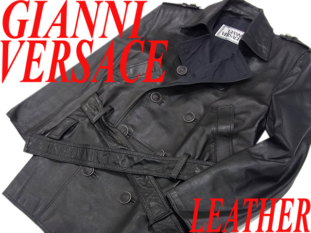 ジャンニヴェルサーチGIANNI 裏ファーレザーダブルハーフ GIANNI