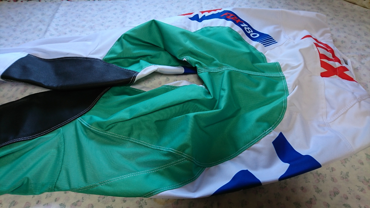 新品 FOX モトクロス パンツ ジャージ 32 L グリーン