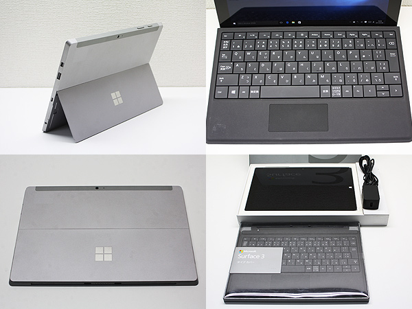 ■美品！TypeCover付/1920x1280 10.8W/Win10/x7 Z8700♪Surface 3 64G