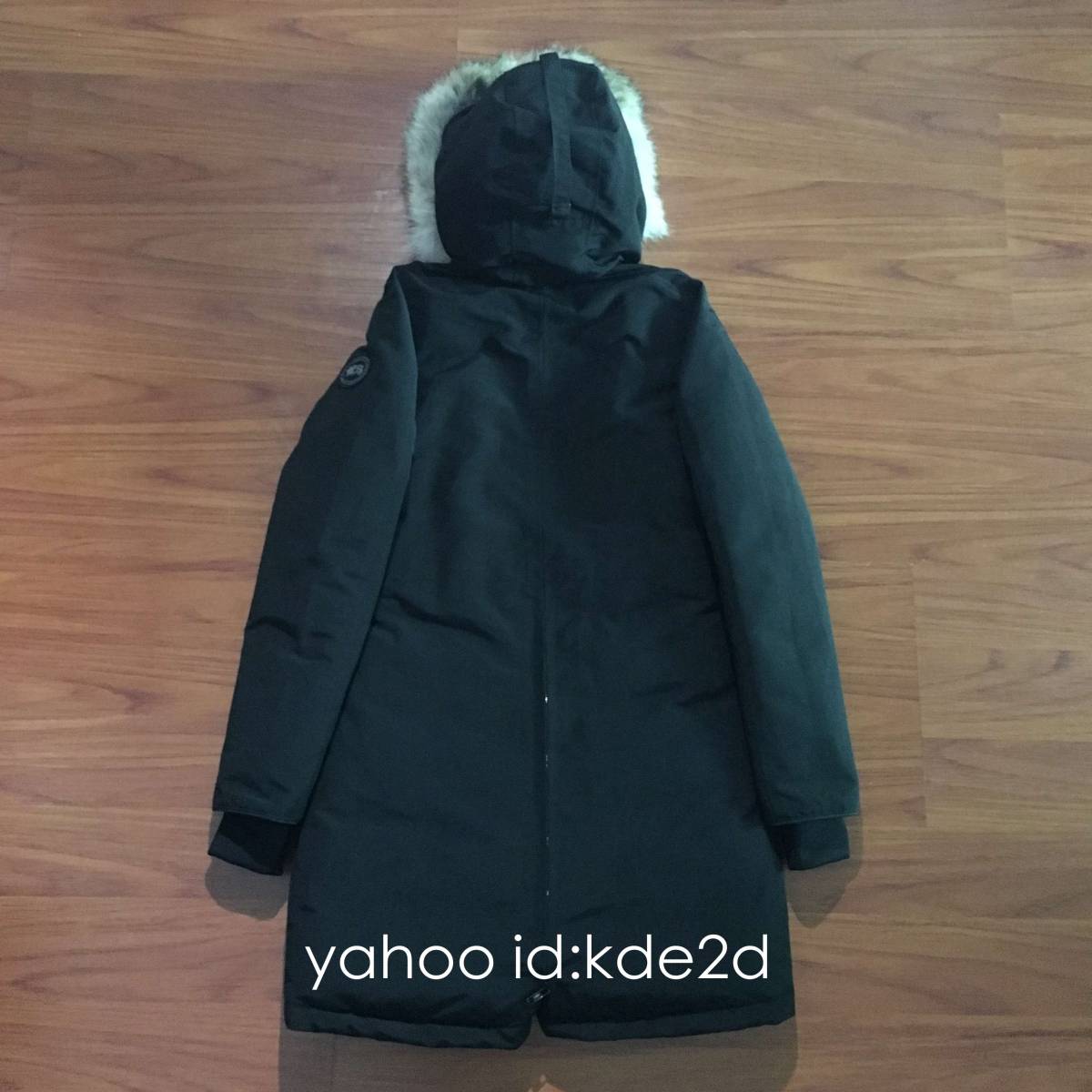 希少品/本物　カナダグース　ROSSCLAIR　ブラックラベル　パーカー　ブラック/XSサイズ