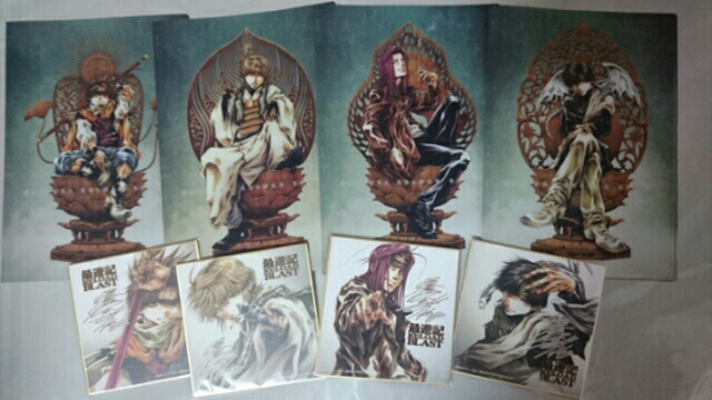 最遊記 色紙 BluRay 早期予約特典 悟浄 八戒 最遊記 BluRayBOX上巻 早期