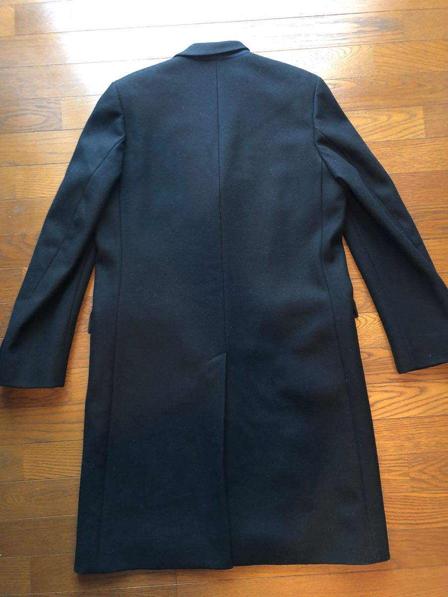 メンズ A.P.C. チェスターコート S フランス製 ウール100% ブラック
