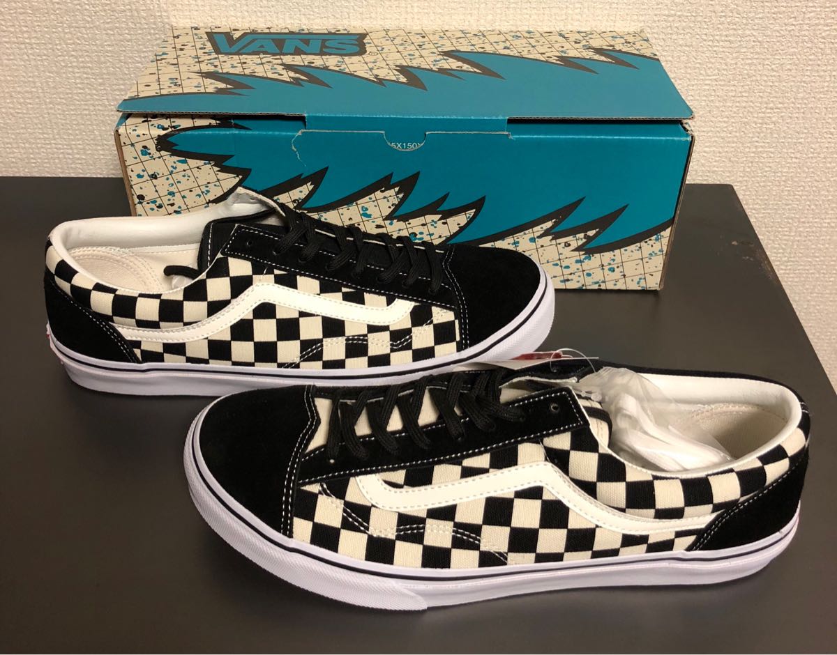 VANS BILLYS V360G OLD SKOOL BLK/WHT/CHK US11 29cm バンズ ビリーズ 
