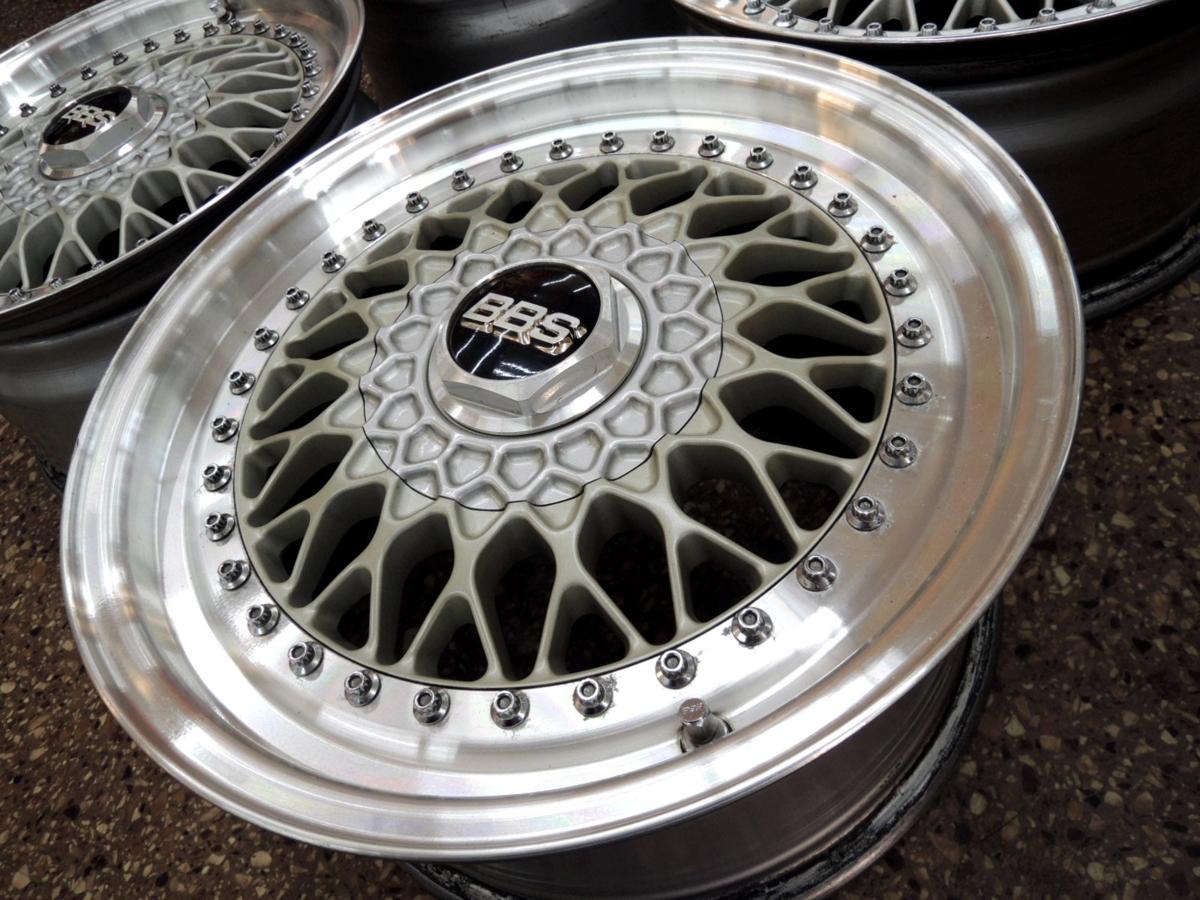 114.3 BBS 16インチ 16インチ5H 8.5J オフセット+14 当時物 RSメッシュ