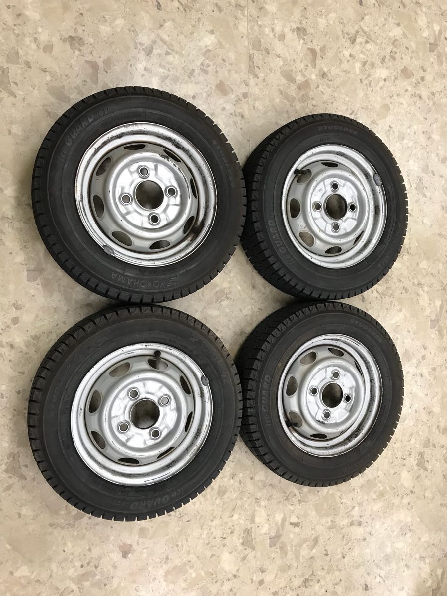 6PR 145R12 スタッドレス ホイールセット（ブランドヨコハマ -ホンダ 0 