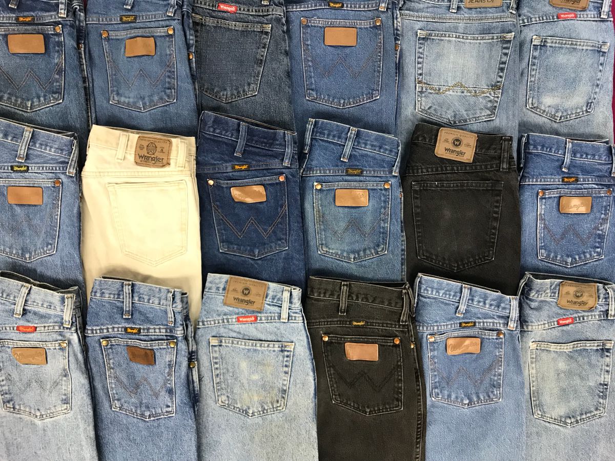USA古着卸☆ ラングラー ジーパン 18本 セット まとめ売り Gパン ブルーデニム カラーデニム 卸売り 大量 wrangler 作業着 リメイク 卸売り