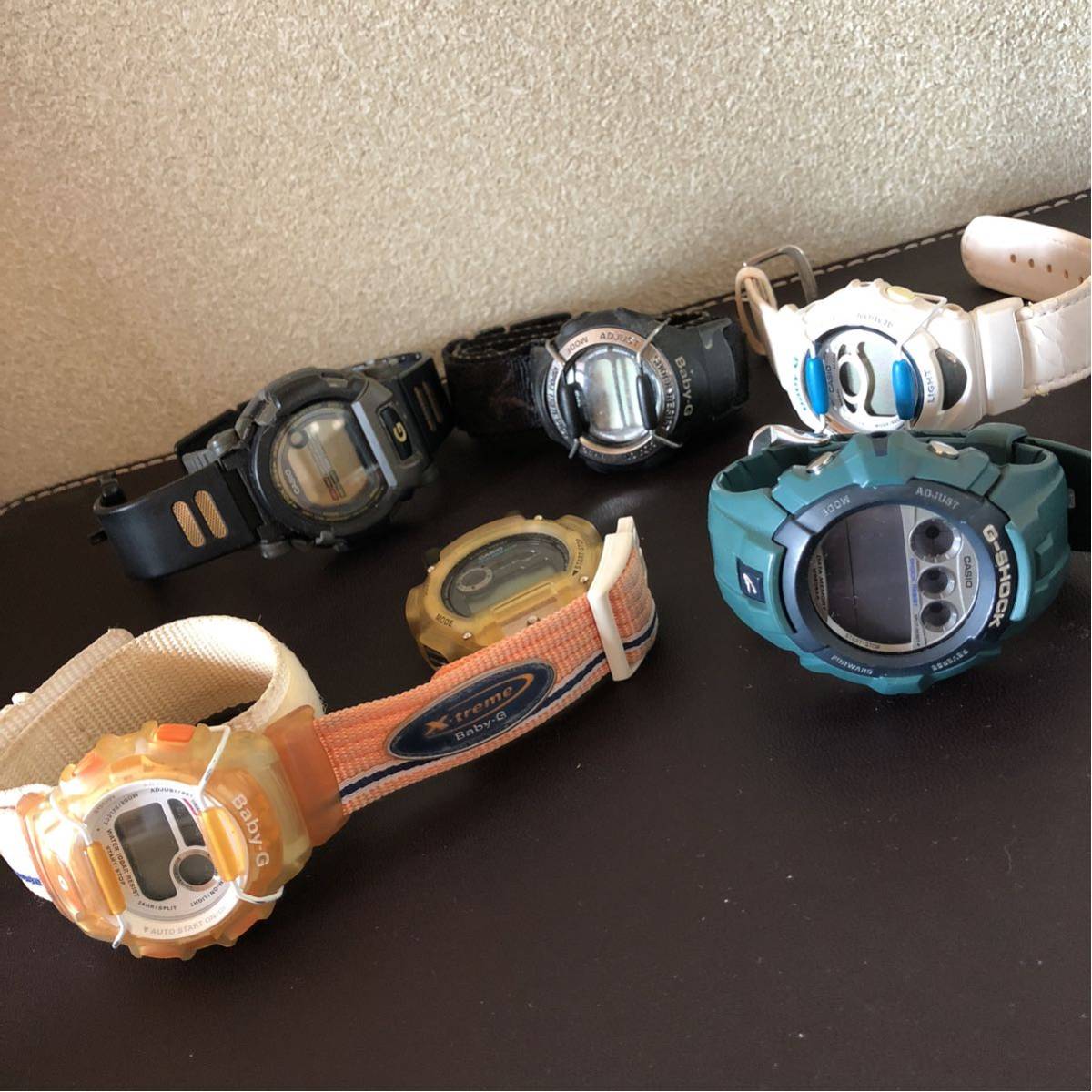 Yahoo!オークション - ジャンクG-SHOCK ・Baby-G6個まとめ！CASIO