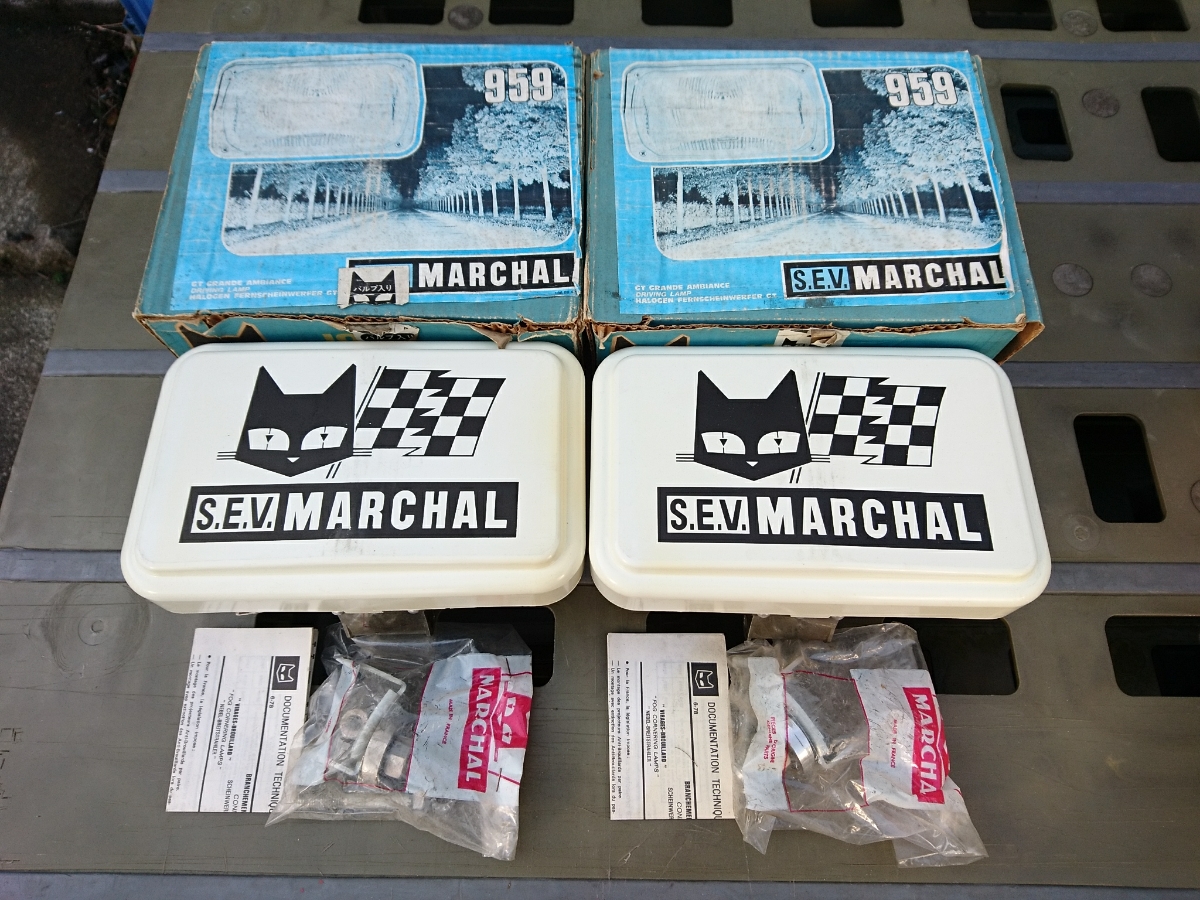 当時物【マーシャル959ロードランプ2個セット】レトロ デコ 