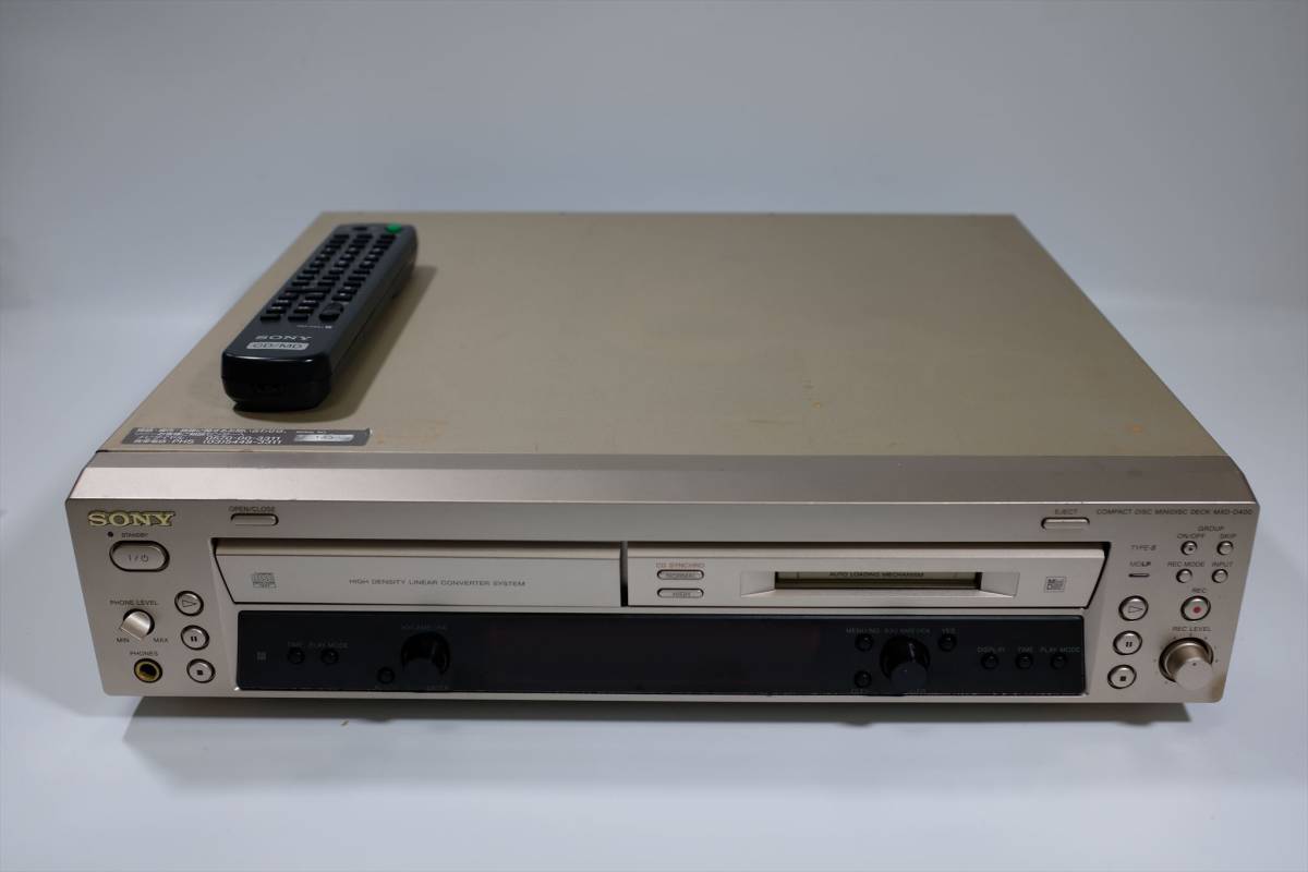 SONY MXD-D400 ソニー CD⁄MDデッキ Deck RM-D54J MD Sony 公式通販