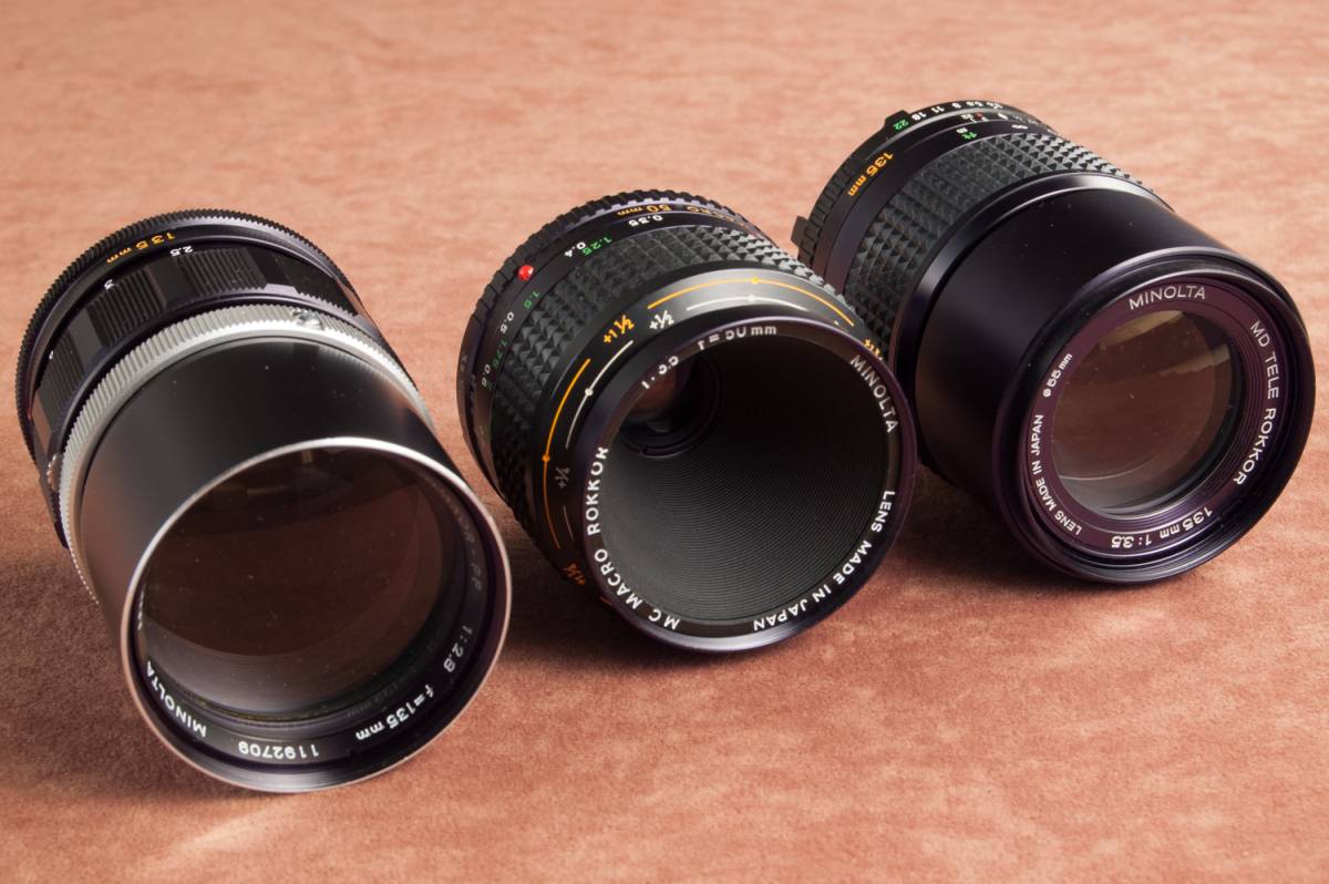 MINOLTA ミノルタ AF レンズ3本セット レンズ3本 匿名配送 APO 3本 