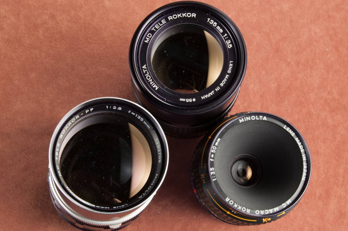 MINOLTA ミノルタ AF レンズ3本セット レンズ3本 匿名配送 APO 3本 