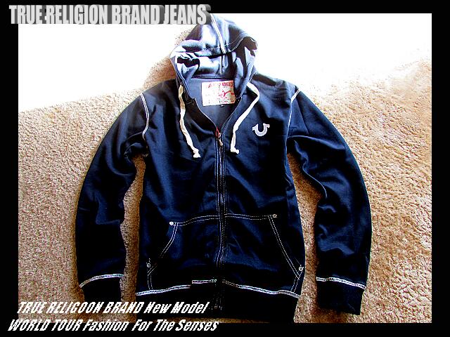 TRUE RELIGION BRAND JEAN トゥルーレリジョン New スウェット上下セット ジップ式パーカ&スウェットパンツ　NAVY -XXXL 3019