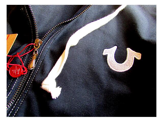 TRUE RELIGION BRAND JEAN トゥルーレリジョン New スウェット上下セット ジップ式パーカ&スウェットパンツ　NAVY -XXXL 3019