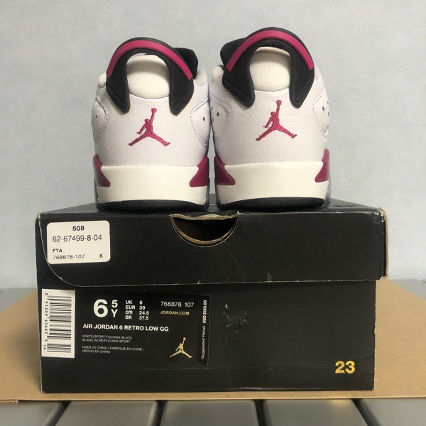 美品 US6.5Y 24.5cm NIKE AIR JORDAN 6 RETRO LOW GG 768878-107 美品 US6.5Y 24.5cm NIKE AIR JORDAN 6 RETRO LOW GG 768878-107