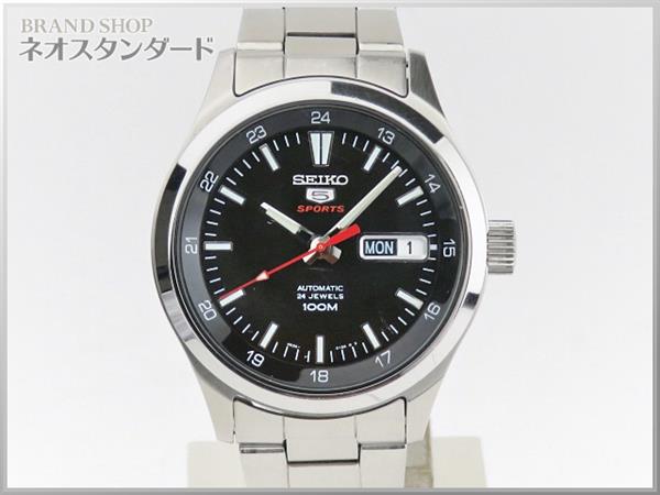 SEIKO 5 SPORTS 自動巻き腕時計 4R36-01B0 セイコー SEIKO 4R36-01B0 5スポーツ 自動巻き 0 腕時計 ブラック文字