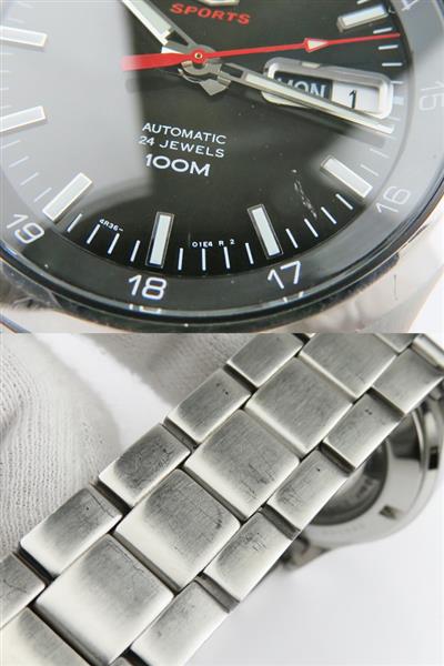 セイコー SEIKO 4R36-01B0 5スポーツ 自動巻き 0 腕時計 ブラック文字
