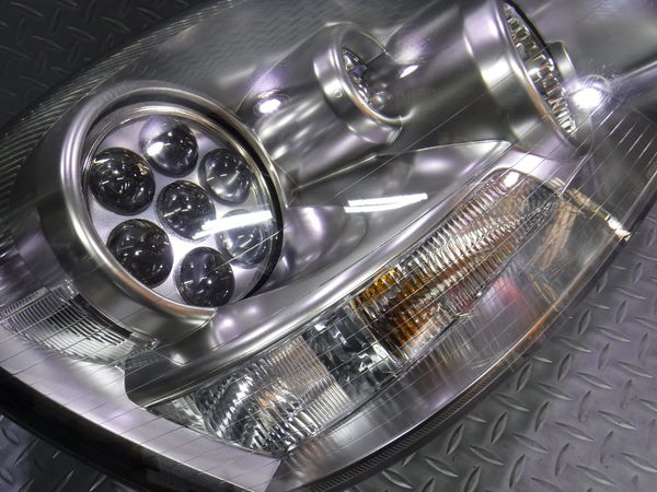 4A8 シーマ F50 純正 HID ヘッドライト 左 STANLEY P2940 ASSY シーマ F50 HID 2026年最新F50 純正ドレスアップヘッドライト イカリング8連装