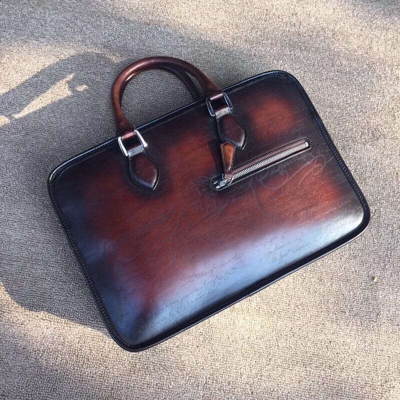 お得，新作 Berluti ベルルッティ レザーブリーフケース カバン鞄(ブリーフケース、書類かばん)｜売買されたオークション情報、yahooの商品情報をアーカイブ公開 - オークファン ブリーフケース、書類かばん