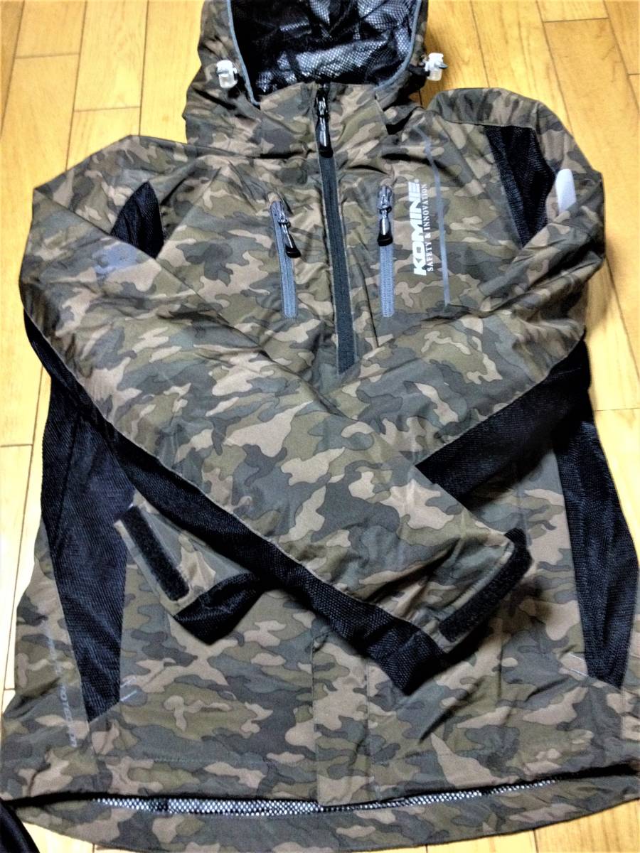 2017春夏モデル【KOMINE】JK-112 プロテクトハーフメッシュパーカ-ゲンリ 中古美品　送料無料！