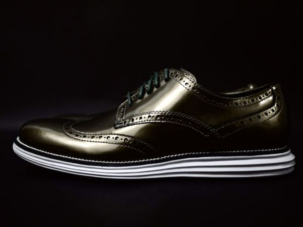 新品未使用a141 コールハーン オリジナルグランド ウィング オックスフォード(9 1/2M) シルバー スペッキオ Cole Haan Original Grand