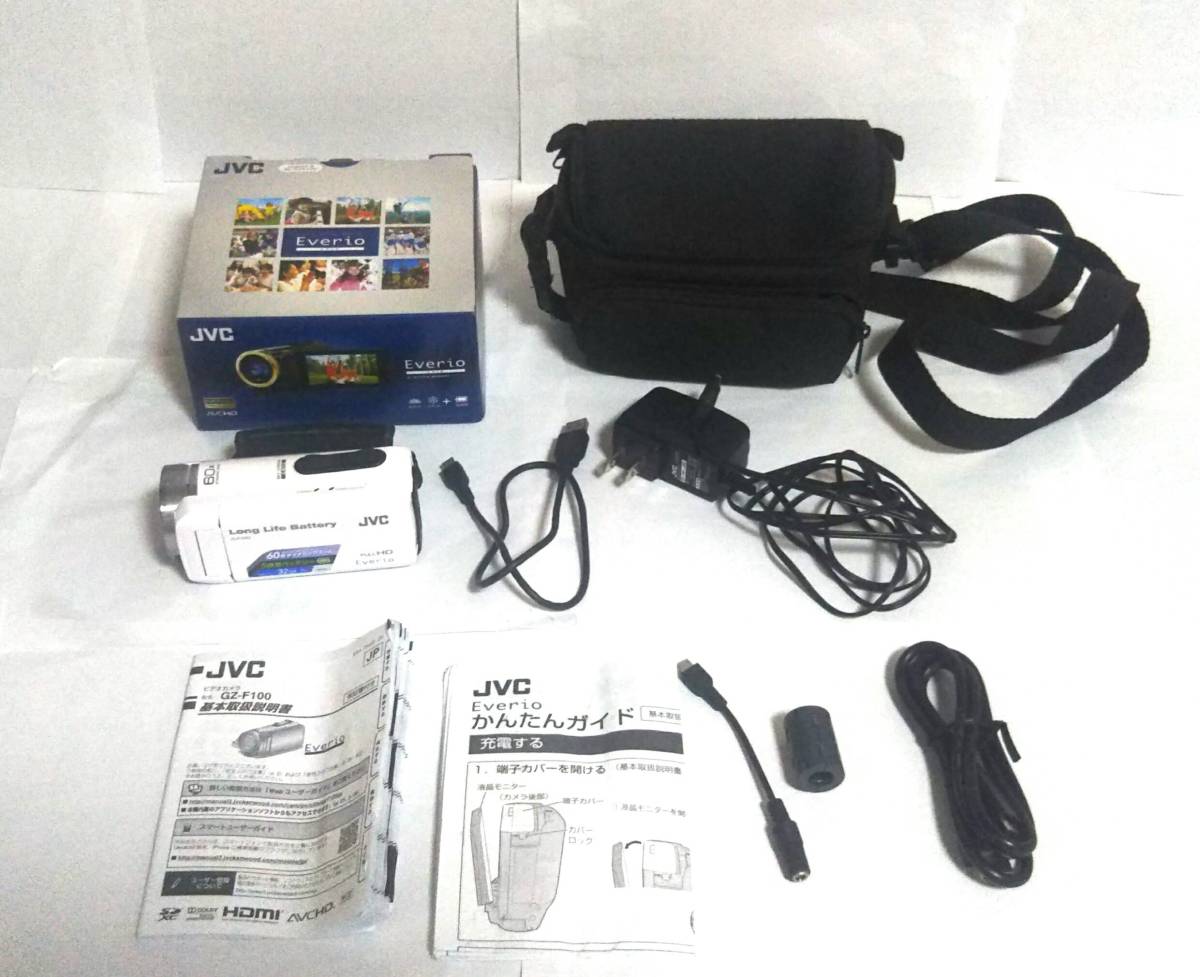 JVC ビデオカメラ Everio GZ-F100-W - ホワイト フルHD AVCHD | Victor