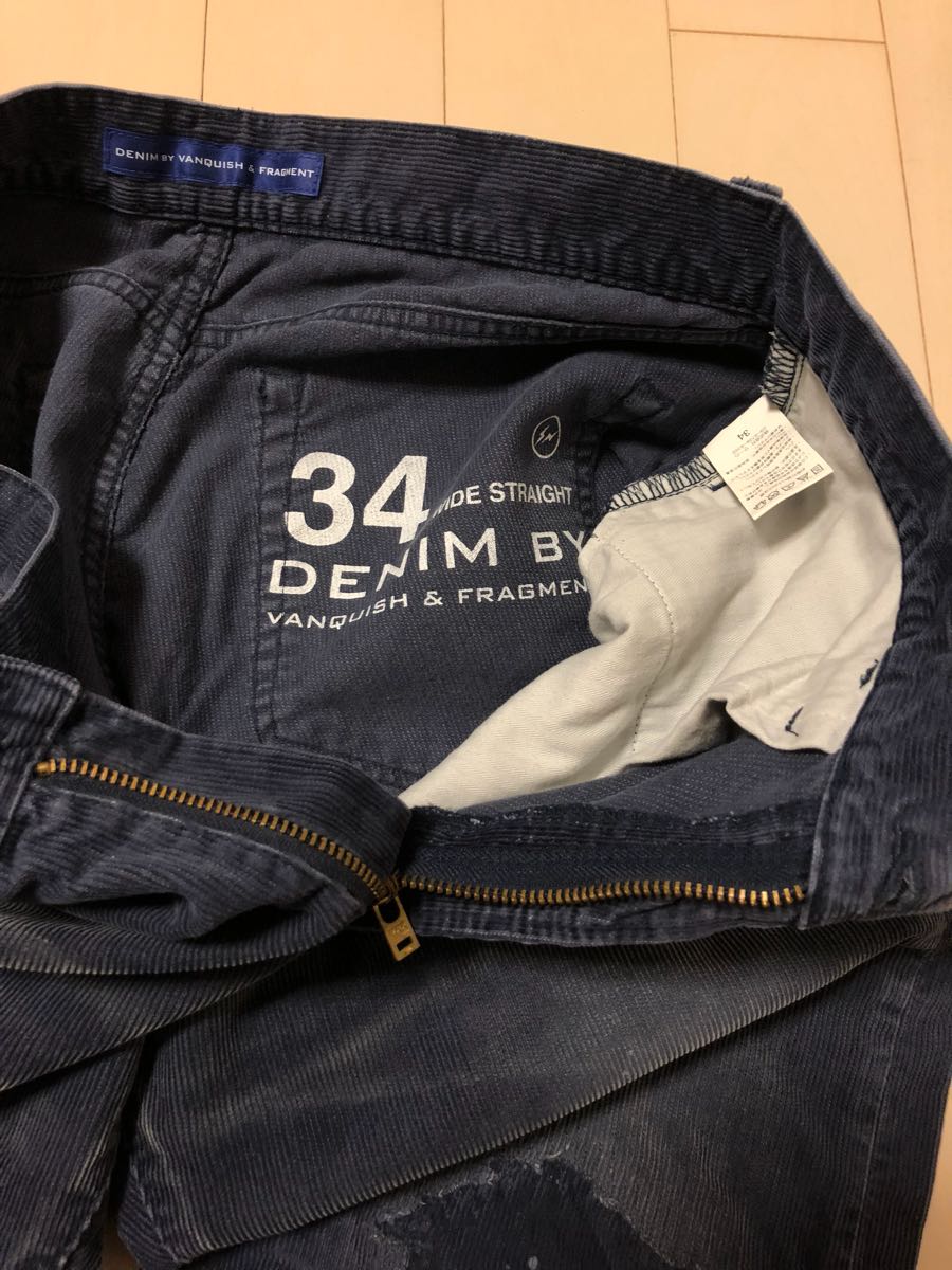DENIM BY VANQUISH & FRAGMENT リメイクワイドストレートコーデュロイ