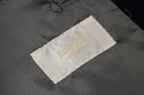 ★極上★エディフィス　シルク混　ネイビージャケット　46 M EDIFICE - エディフィス テーラードジャケット ×英ジャミーソンズ社製 本格厚手 EDIFICE｜エディフィスのジャケット・スーツ（メンズ）の公式通販