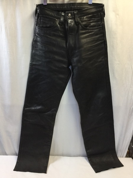 ◎1 ブコ BUCO REAL McCOY'S ホースハイド レザー パンツ ブラック