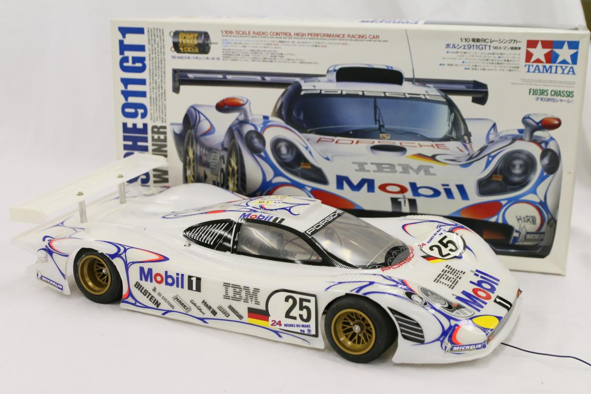 ☆TAMIYA ポルシェ 911 GT1 1/10電動RCレーシングカー ルマン優勝者 ☆N8