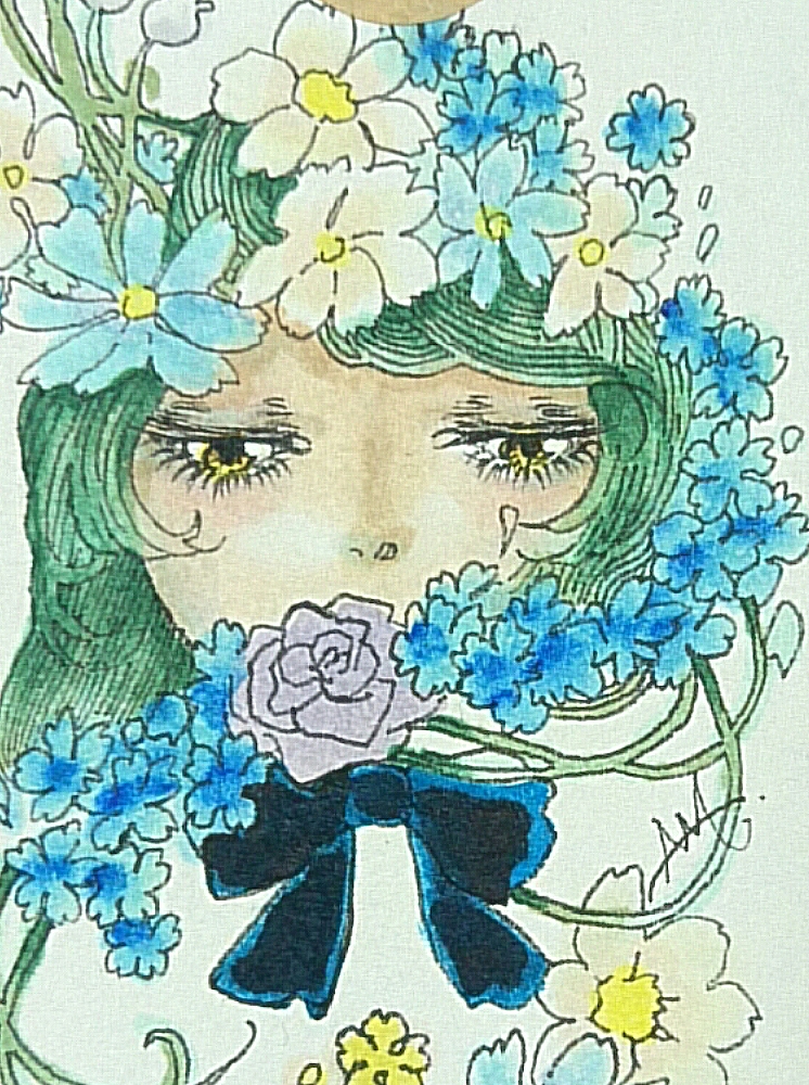 オリジナルイラスト 手描きイラスト 原画しおり 青の浸食 手描きイラスト 売買されたオークション情報 Yahooの商品情報をアーカイブ公開 オークファン Aucfan Com