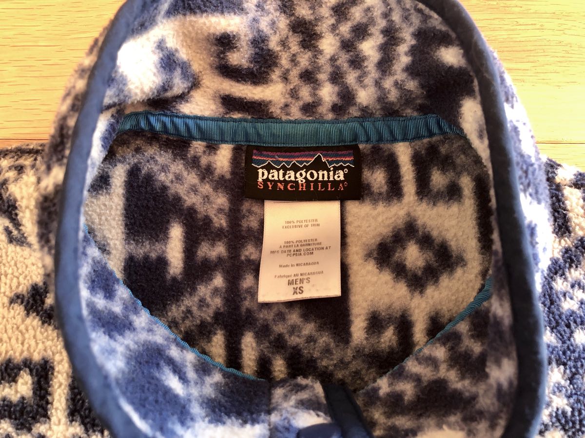 【美品】パタゴニア シンチラ スナップT プルオーバー 雪柄 XS_3