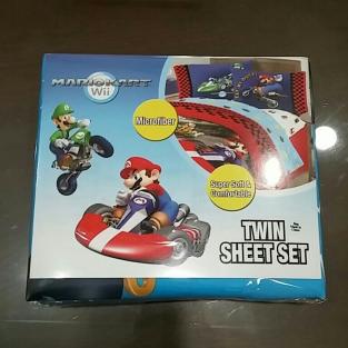 未開封新品　マリオカート　シーツセット　海外購入品