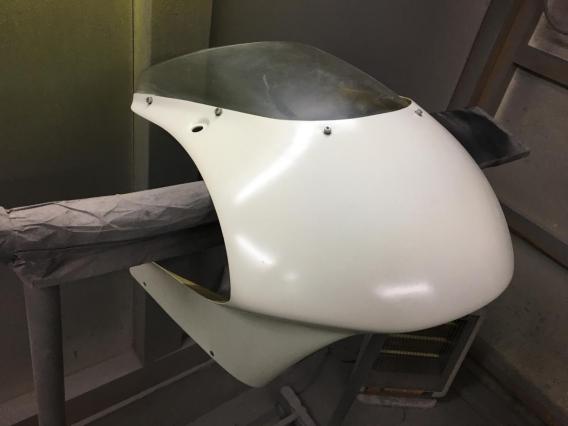 NS-1用 レースタイプ アッパーカウル スクリーン付き FRP製 FRP製 NS-1用