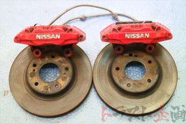 3489405 日産純正 アルミ 4POT フロントキャリパー ローター 180SX  