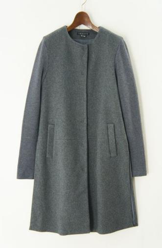 R5815【定価7.9万☆綺麗】セオリー/theory*異素材切替*リブニット 