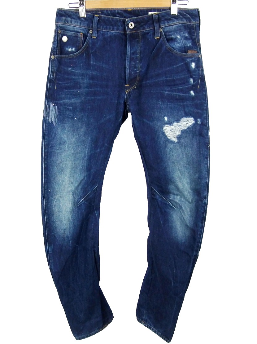 ◇G-STAR RAW ジースター ロウ ARC 3D SLIM ダメージ リペア加工 3D 