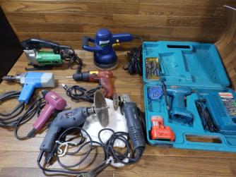 971 工具 まとめて　８台/電動工具/電動ドリル/研磨/ジグソー/MAKITA.RYOBIなどDYI/大工道具