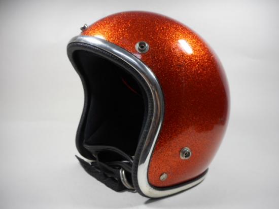 アーサーフルマーAF20ダブルストラップヘルメット オレンジラメ 60s ARTHUR FULMER AF20 オレンジラメ M ダブルストラップ ☆ 60年代