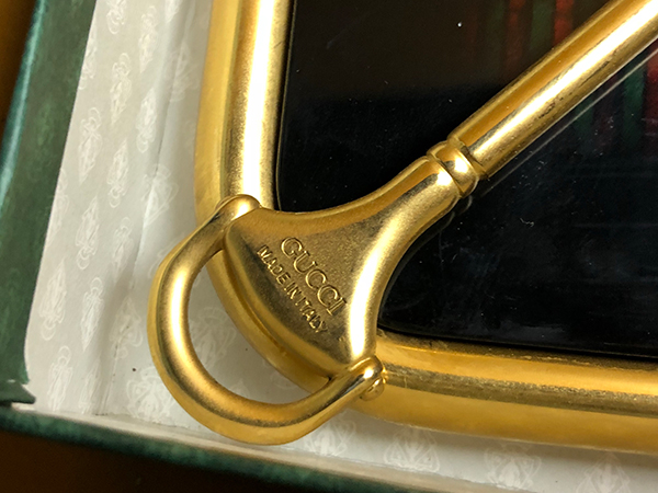 新品・箱付】GUCCI グッチ フォトフレーム 写真立て 幾何学模様 レトロ