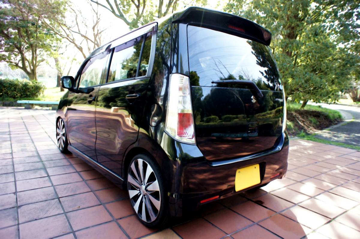 MH23S ワゴンR スティングレーT ターボ 車高調 17インチアルミ 程度