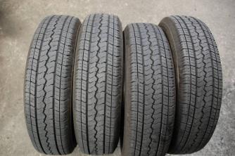2015年製　トーヨータイヤ　V-02 145R12 8PR 中古４本セット　アクティ等