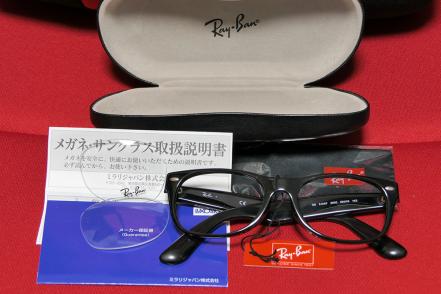 美品 レイバン RayBan メガネフレーム RB 5184F 52-18 145 ニューウェイファーラー ブラック（アジアンフィット）