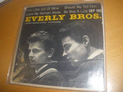 試聴★全曲ロックンロール/ロカビリー THE EVERLY BROTHERS CEP105 全４曲入りEP EX 1957年作品。