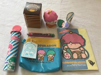 サンリオ・50 当時物 ゴロピカドン グッズ レターセット・ポーチなど 